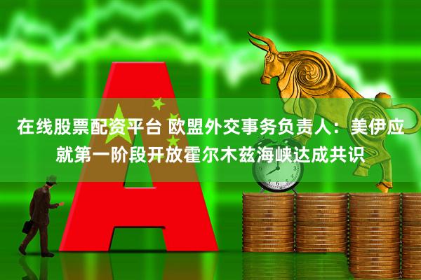 在线股票配资平台 欧盟外交事务负责人：美伊应就第一阶段开放霍尔木兹海峡达成共识